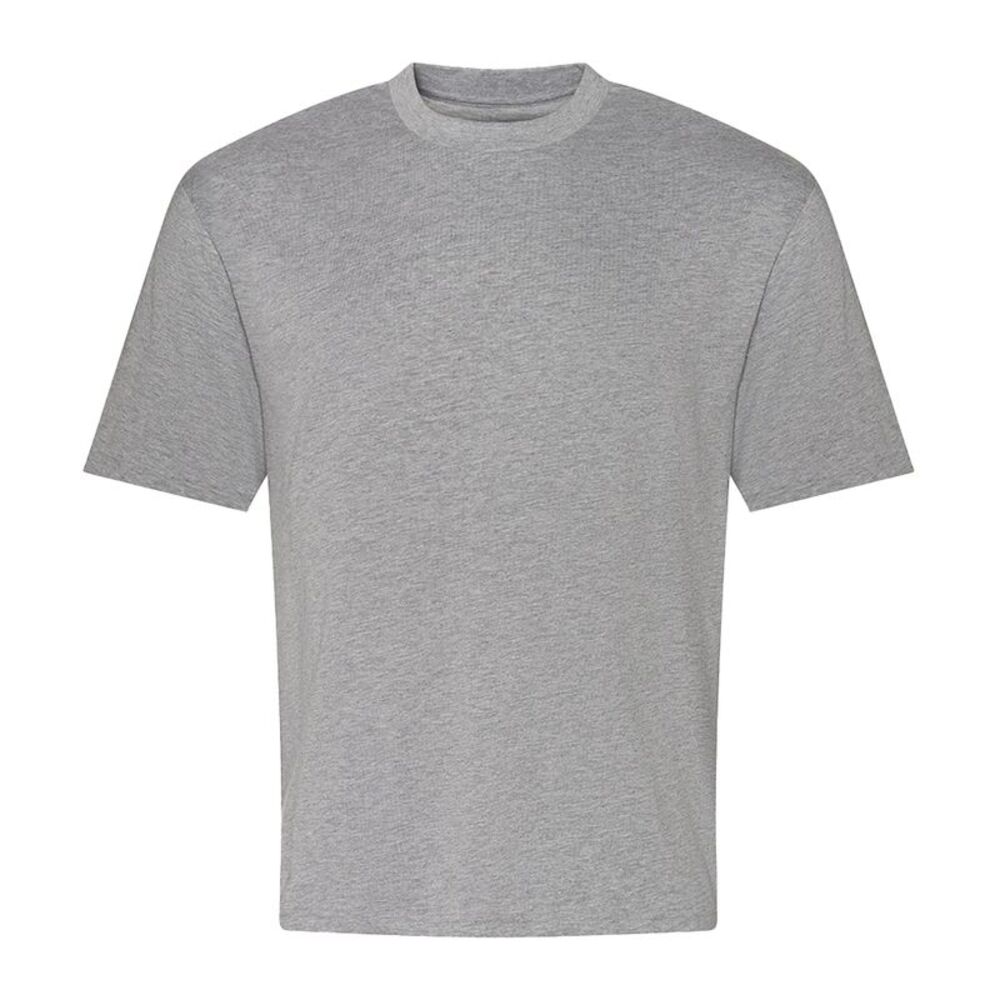 Awdis Mens Heavyweight Boxy T-Shirt / Heather Grey